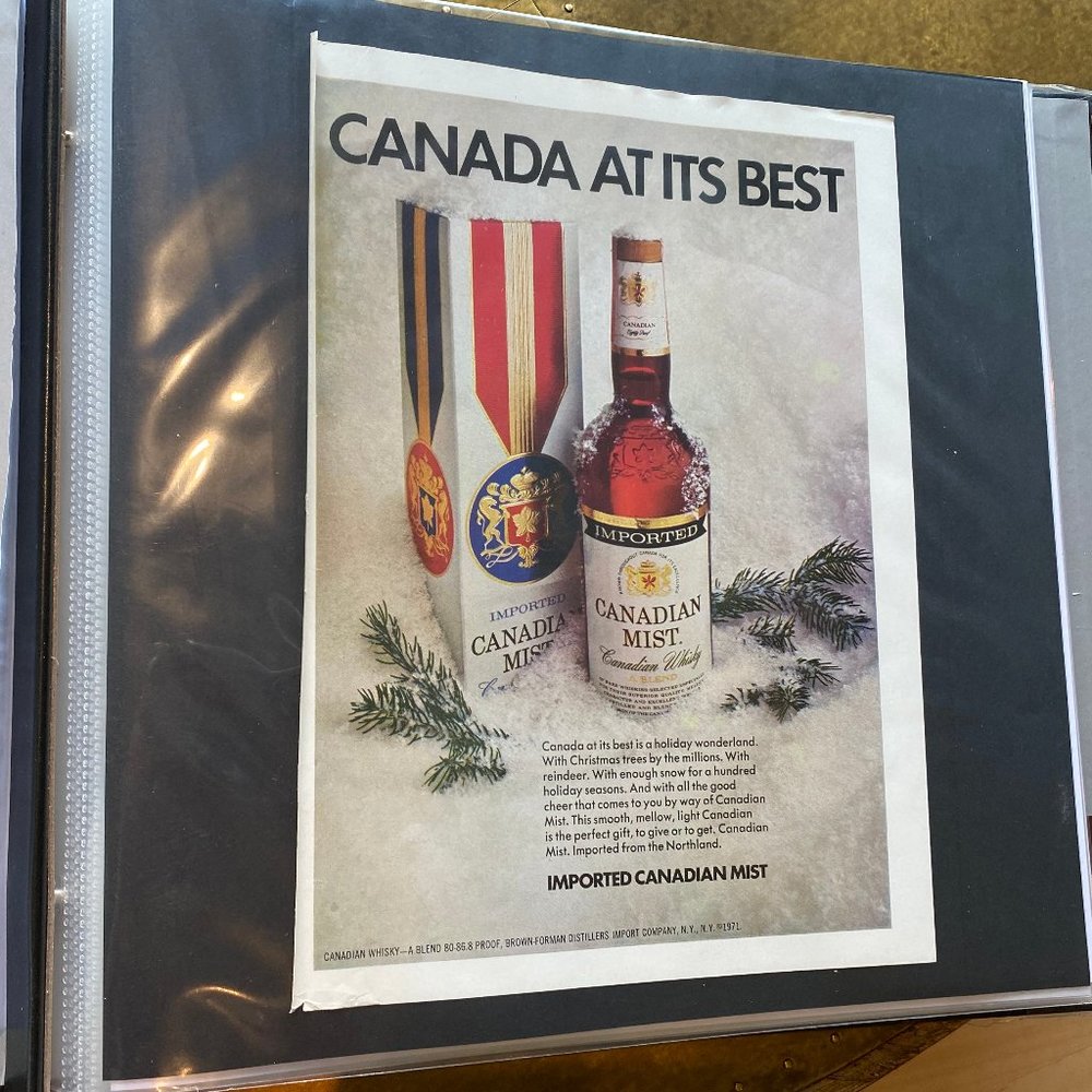 Vintage 70s Sport Magazine Alcohol Ad Poster